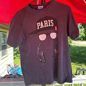 Men's Black Paris Graphic‎ Tee
